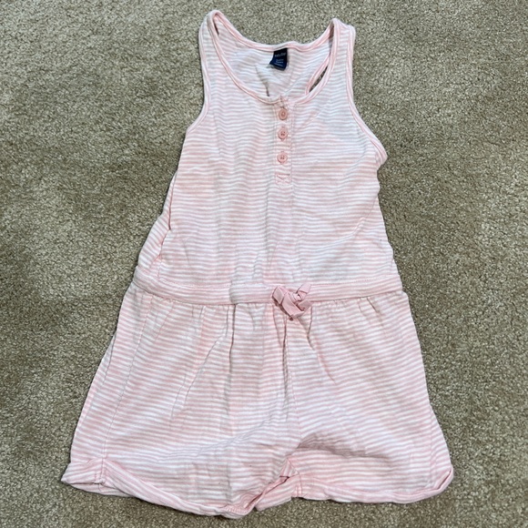 Baby GAP Other - GAP Pink and White Striped Kids Romper EUC